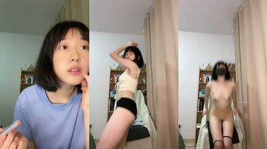 19岁花一样的年龄，闷骚舞蹈生【百灵鸟】短发气质小美女，专业过硬，这舞姿真美，逼逼更美 (4)